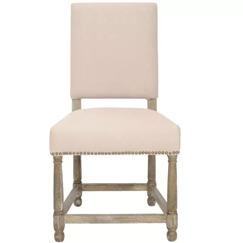 Faxon 20 H Side Chair With Nail Head Trim (Set of 2) - MCR4557 - Taupe - Safavieh Couture