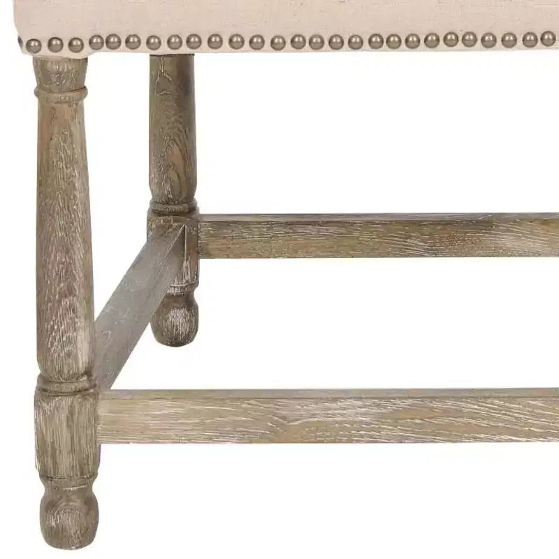 Faxon 20 H Side Chair With Nail Head Trim (Set of 2) - MCR4557 - Taupe - Safavieh Couture