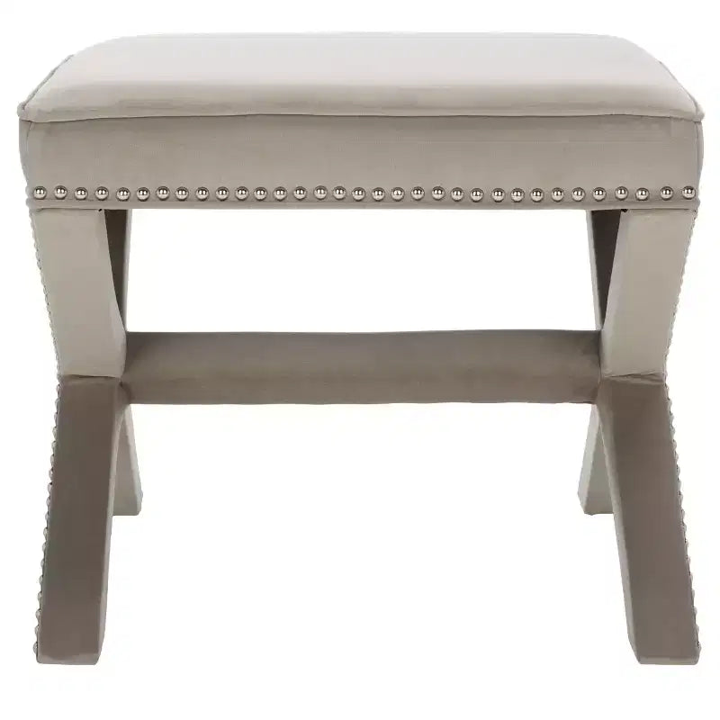 Palmer Ottoman With Silver Nailhead - MCR4589 - Safavieh