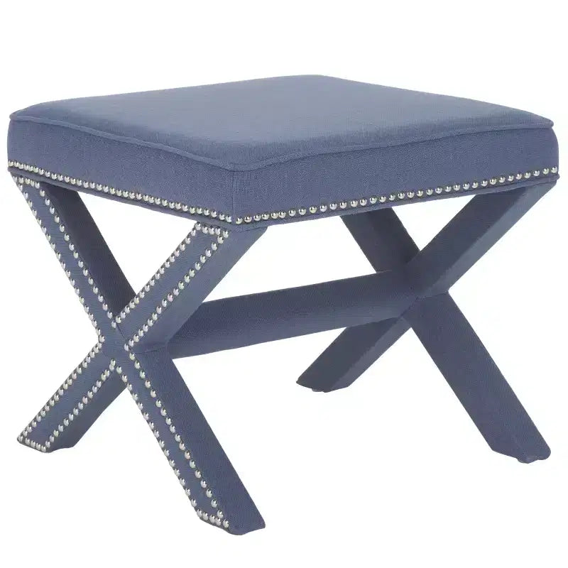 Palmer Ottoman With Silver Nailhead - MCR4589 - Safavieh