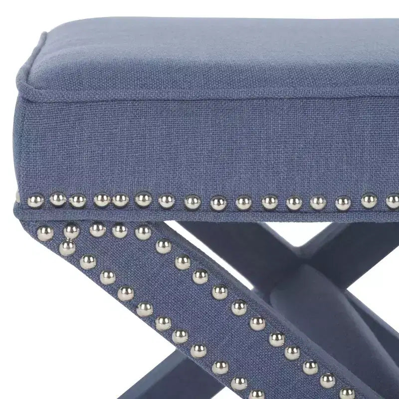 Palmer Ottoman With Silver Nailhead - MCR4589 - Safavieh
