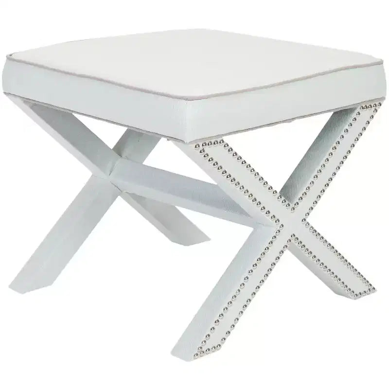 Palmer Ottoman With Silver Nailhead - MCR4589 - Safavieh
