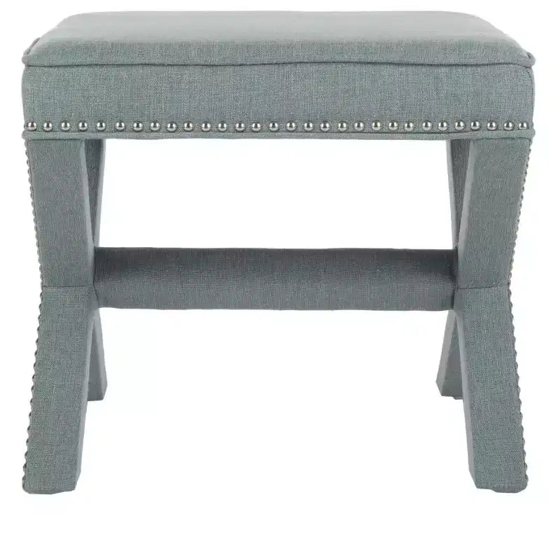Palmer Ottoman With Silver Nailhead - MCR4589 - Safavieh