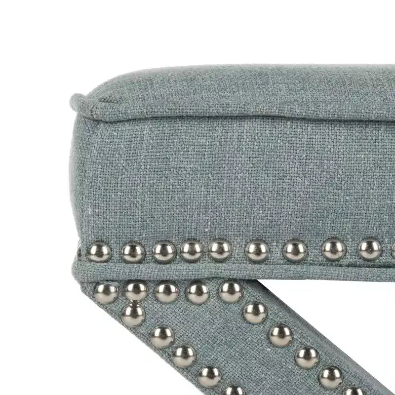 Palmer Ottoman With Silver Nailhead - MCR4589 - Safavieh