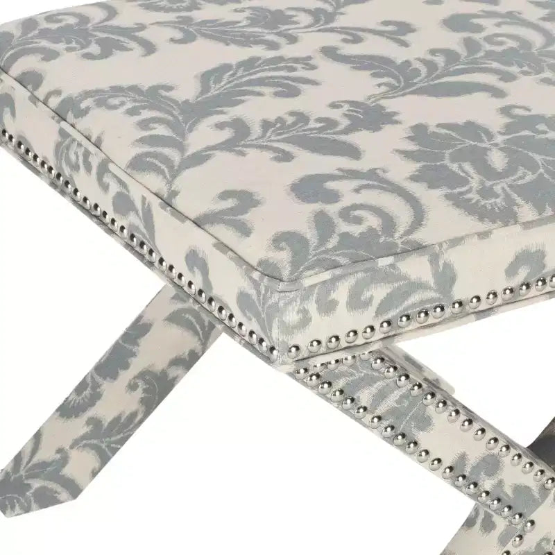 Palmer Ottoman With Silver Nailhead - MCR4589 - Safavieh