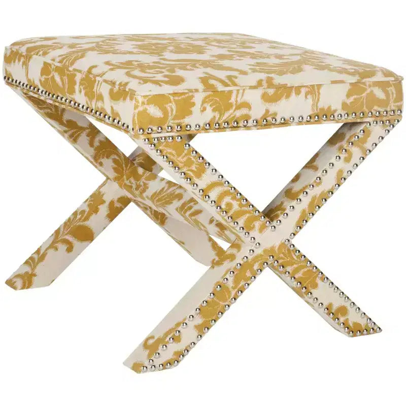 Palmer Ottoman With Silver Nailhead - MCR4589 - Safavieh