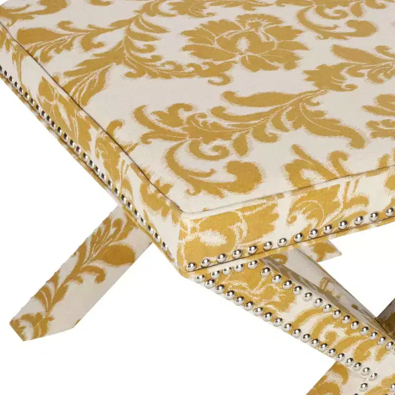 Palmer Ottoman With Silver Nailhead - MCR4589 - Safavieh