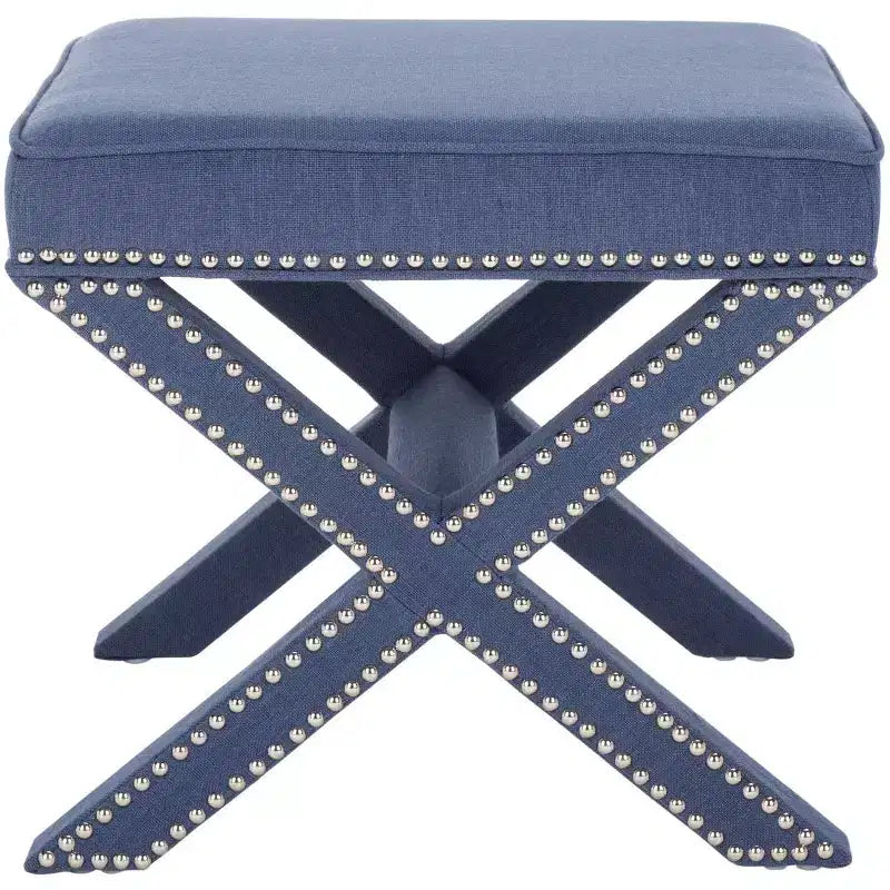 Palmer Ottoman With Silver Nailhead - MCR4589 - Safavieh