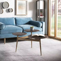 Ian 3 Circle Accent Table - ACC3702 - Rustic Honey/Gold - Safavieh